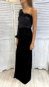 Abito Monospalla Velluto