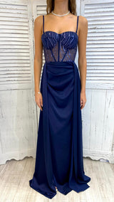 Abito Bustier Glitter