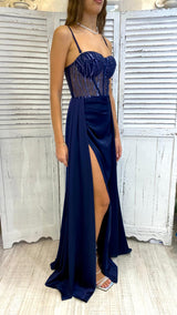 Abito Bustier Glitter