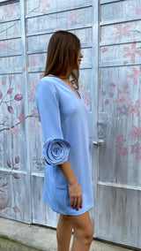 Abito Rosa su Maniche