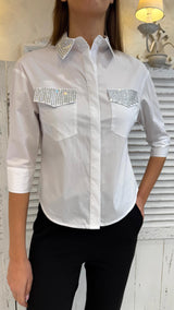 Camicia Tasche Diamanti