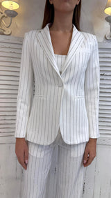 Blazer Gessato Diamanti