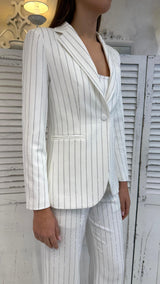 Blazer Gessato Diamanti