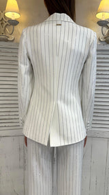 Blazer Gessato Diamanti