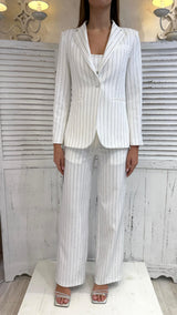 Blazer Gessato Diamanti