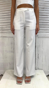 Pantalone Palazzo Gessato Diamanti