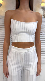 Top Gessato Diamanti