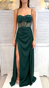 Abito Bustier Glitter