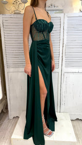 Abito Bustier Glitter