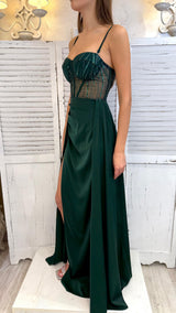 Abito Bustier Glitter