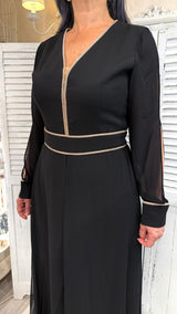 Tuta Nera con Strass