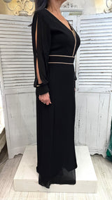 Tuta Nera con Strass