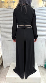 Tuta Nera con Strass