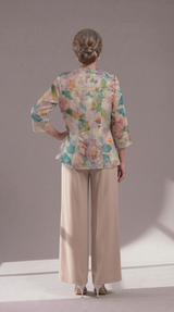 Giacca Fiorata in Organza