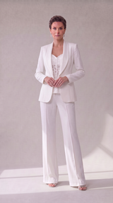 3 Pezzi Pantalone Bianco