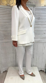 Tailleur Curvy Bianco
