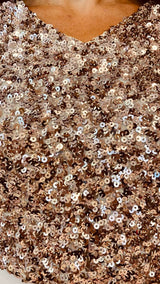 COMPLETO CON CASACCA A PAILLETTES BY SOLO GIOIE