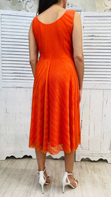 ABITO PLISSE' ARANCIONE BY CORTE DEI GONZAGA