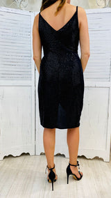 ABITO CORTO LUREX NERO BY STRAVAGANZE