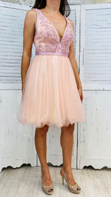 ABITO CON CORPETTO RICAMATO