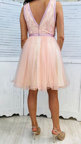 ABITO CON CORPETTO RICAMATO