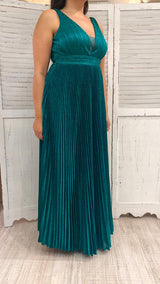 Abito Curvy Lurex Plissettato by Stravaganze