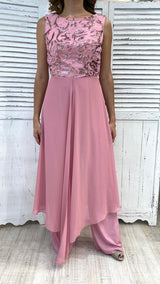 Tuta con Corpetto Ricamato