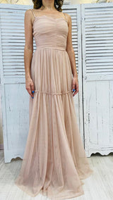 Abito in Tulle Drappeggiato