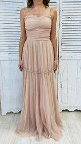 Abito in Tulle Drappeggiato