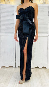 Abito Lungo Nero by Fracomina