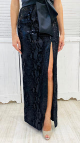 Abito Lungo Nero by Fracomina