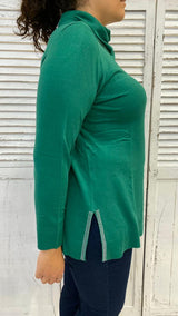 Maglia Verde con Borchiette by Luisa Viola