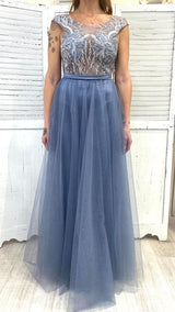 Abito con Corpetto Ricamato