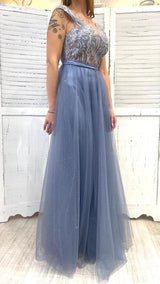 Abito con Corpetto Ricamato