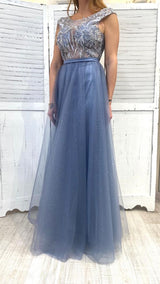 Abito con Corpetto Ricamato