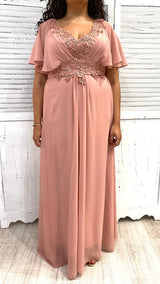 Abito Curvy con Maniche a Pipistrello