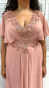 Abito Curvy con Maniche a Pipistrello