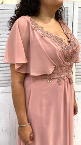 Abito Curvy con Maniche a Pipistrello