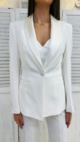 Blazer Monopetto Bianco by Fracomina