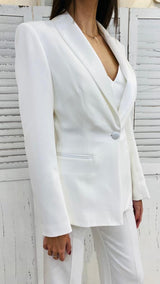 Blazer Monopetto Bianco by Fracomina