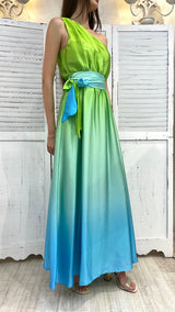 Abito Lungo Sfumato Monospalla