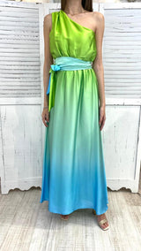 Abito Lungo Sfumato Monospalla