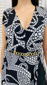 Abito Smanicato Fantasia