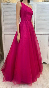 Abito Monospalla Fuxia