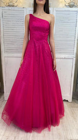 Abito Monospalla Fuxia