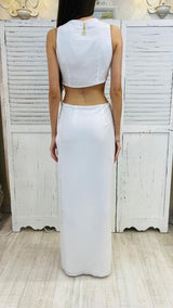 Abito Lungo Bianco Oblo'