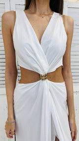 Abito Lungo Bianco Oblo'