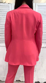 Giacca Monopetto Corallo by Corte Dei Gonzaga