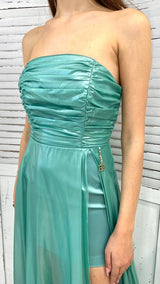 Abito in Organza Effetto Bagnato