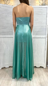 Abito in Organza Effetto Bagnato